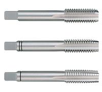 Ruko 230080Li - Juego de 3 machos para roscar a mano M DIN 352 HSS, rectificados, rosca izquierda (M8)