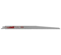Ruko 33189045 - Pack de 5 sierras de sable HCS Acero con vástago universal 1/2", para madera, 300 mm (equivalencia Bosch S 1344 D)