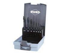 RUKO R245063RO HSSE-Co 5 VAP - Juego de grifos para máquina en estuche de plástico, acabado negro, 7 piezas,