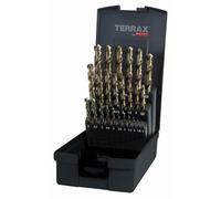 Ruko's Terrax A215215 - Juegos de 25 brocas DIN 338 tipo N HSS Co 5, Cobalto, rectificadas