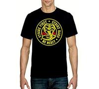 RUL Camiseta Cobra Kai, Serie DE Karate,TV Karate Kit 100% Algodon para LA Camiseta Cobra Kai Unisex (Comprobar Medidas EN LA Foto) (Negro, XL)