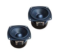 Rulbelok Altavoz portátil de goma de metal de 7,6 cm, sonido estable para múltiples dispositivos, conexión ligera, juego de altavoces de doble imán para exteriores