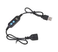 Rulbelok Cable USB con temporizador y conmutación de 1 a 24 horas de cuenta regresiva de ciclo de reinicio USB para ventilador de acuario, luz LED digital