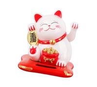 Rulbelok Panel fotovoltaico de poliestireno, estatua de gato exitoso para decoración interior de coche, brazos de reubicación automática, símbolo cultural, verde solar para cubierta de coche