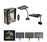 Rulbelok Sistemas de iluminación compactos para acuarios, temporizador de 3/9/12 horas, rotación de 360 grados, adelgazante, alimentado por USB, para brillo de plantas, peces, tanques, luz