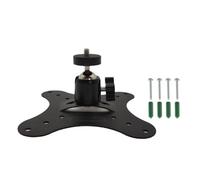 Rulbelok Soporte de pared resistente para proyectores de un solo agujero, rotación de 360 grados, soporte de metal ajustable con cable