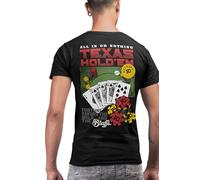 Rule Out Texas Hold'em Poker - Camiseta para hombre, diseño de póquer, color negro, Negro , S
