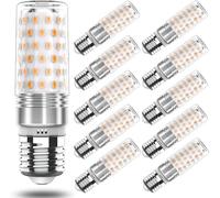 RuLEDne Bombilla E27 LED blanco cálido 2700 K, 7 W, bombilla E27 maíz, equivalente a bombilla halógena 60 W, 70 W, sin parpadeo, AC175-265 V, 760 LM, 360 ángulos