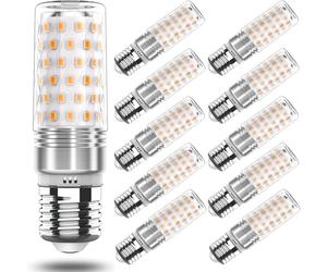 RuLEDne Bombilla E27 LED blanco cálido 2700 K, 7 W, bombilla E27 maíz, equivalente a bombilla halógena 60 W, 70 W, sin parpadeo, AC175-265 V, 760 LM, 360 ángulos (7W 4000K 10PCS)