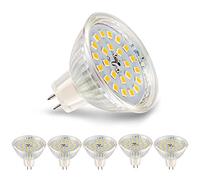 RuLEDne Lámparas LED MR16, blanco cálido2700 K, paquete de 10, MR16 GU5.3 5 W, repuesto para lámpara halógena de 50 W, 40 W, bombilla LED de 500 lm, ángulo de haz de 120°,sin parpadeo (2700K 5 Pcs)