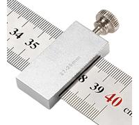 Ruler Positioning Block - Aluminum Alloy Carpentry Stopper,Positioning Scriber Block - For Carpentry Steel Ruler Measuring Home Repair Construction