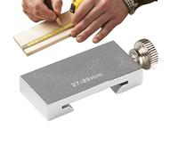 Ruler Positioning Block - Aluminum Alloy Ruler Stopper | Scribe Locator | High Precision Measuring Tool for Steel Rulers, Carpentry Woodworking Layout Marker, Marking Aid for Construction Workshop