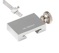 Ruler Stopper - Aluminum Alloy | Carpentry Positioning Adjuster For Steel Measuring Home Repair Construction Workshop Woodworking Precision Marking Straight Edge Scriber Metric Tool Hardware DIY
