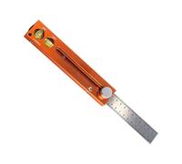 Ruler With Level,-18,5 x 3,7 cm Level Ruler | Aluminum Alloy Extendable Marking Tool - Wood Marking Evelel Bubble - For Home Furniture Cabinet Door Flooring Shelf Window Countertop Men Carpenter