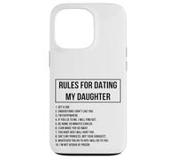 Rules For Dating My Daughter Novelty Graphic Cool Designs Carcasa para iPhone 13 Pro