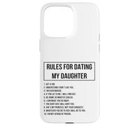 Rules For Dating My Daughter Novelty Graphic Cool Designs Carcasa para iPhone 15 Pro MAX