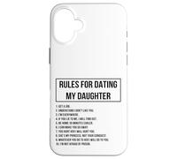 Rules For Dating My Daughter Novelty Graphic Cool Designs Carcasa para iPhone 16 Plus