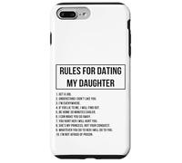 Rules For Dating My Daughter Novelty Graphic Cool Designs Carcasa para iPhone 7 Plus/8 Plus