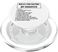 Rules For Dating My Daughter Novelty Graphic Cool Designs PopSockets PopGrip para MagSafe