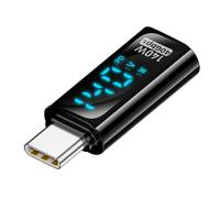 RULGOI Adaptador USB-C a USB-C de 140 W [1 Pieza] 40 Gbit/s y 8K/60H HD-Datenübertragung, Adaptador USB-C con Pantalla Digital LED, Adecuado para iPhone15/15 Pro/15 Pro MAX y Otros Dispositivos USB-C