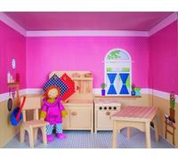 Rulke Casa de muñecas en Estante, Multicolor (Rulke22877)