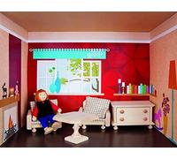 Rulke Rulke22878 - Casa de muñecas con Estante para Sala de Estar