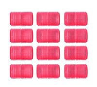 rulos para el pelo 12 unids/set peluquería uso en el hogar DIY magia grandes rodillos de pelo autoadhesivos estilo rodillo rizador herramienta belleza Rizadores de Cabello Flequillo(63x28MM)