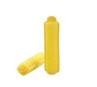 Rulos Pelo 10 Uds. Rodillos de pelo espuma esponja mágica suave Kit herramientas peluquería DIY for mujeres estilismo no daña el cabello rizadores sin calor(Yellow,3.6x7CM)
