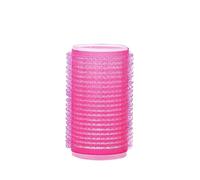 Rulos Pelo 6 uds rizadores de pelo rodillos gancho auto agarre sin calor peluquería tamaño Jumbo herramientas peinado pegajosas(Rose red,1.5cm)