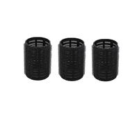 rulos pelo Rulos de pelo con autoagarre, rizadores sin calor, flequillo, volumen, gancho autoadhesivos, herramientas estilismo DIY, 3 uds(Black,5.5CM)