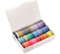 Ruluti 60 PCS/Set BÁSICO Color SÓLIDO WASHI CINCA DE ENCANTAMIENTO Cinta Adhesiva Decorativa Adhesiva Adhesiva Scrapbook Diario Papelería