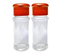 Ruluti Tarro de condimento plástico Claro Sal de salpitación de Salpicaduras vinagre Cruet Botella Aceite Olla Cocina Accesorios de Cocina 2 unids