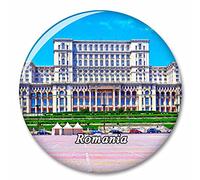 Rumania Bucarest Parlamento El Palacio Imán de Nevera, imánes Decorativo, abridor de Botellas, Ciudad turística, Viaje, colección de Recuerdos, Regalo, Pegatina Fuerte para Nevera
