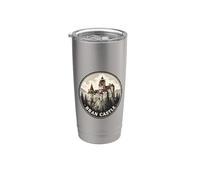 Rumania Castillo de Bran Vaso térmico de acero inoxidable de doble pared