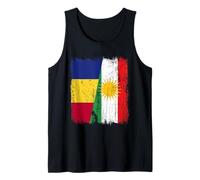 Rumania Kurdistán Media Bandera Rumana Kurdo Jersey Camiseta sin Mangas