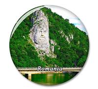 Rumania Rey Decebalus Danubio Imán de Nevera, imánes Decorativo, abridor de Botellas, Ciudad turística, Viaje, colección de Recuerdos, Regalo, Pegatina Fuerte para Nevera