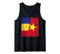 Rumania Vietnam Media Bandera Rumana Vietnamita Historia Camiseta sin Mangas