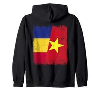 Rumania Vietnam Media Bandera Rumana Vietnamita Historia Sudadera con Capucha