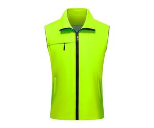 RUMAOZIA Chaleco ligero softshell para hombre y mujer, chaleco para correr a prueba de viento, chaleco transpirable, chaleco sin mangas, ligero sin mangas, chaqueta con cremallera para exteriores,