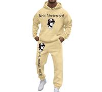 RUMAOZIA Chándal de Alemania para hombre, juego de 2 piezas, chándal para el tiempo libre, monocolor, sudadera con capucha, manga larga, con bolsillos, traje de casa, fitness, chaqueta con capucha