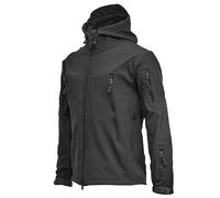 RUMAOZIA Chaqueta táctica de camuflaje softshell para hombre, con capucha, para senderismo, abrigo de caza, cálido, a prueba de viento, impermeable, chaqueta de ocio, invierno, exterior, forro polar,