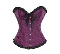 RUMAOZIA Corsé de pecho completo para mujer, con encaje, corpiño sexy, para el abdomen, vintage, floral, informal, yoga, lencería, corsé gótico, para Halloween, carnaval