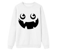 RUMAOZIA Halloween Langarmshirt Herren Pullover mit Lustig Motiv Sweat Regular Fit Baumwolle Pullovers Outdoor Rundhals Sweatshirt Leicht bequeme Sweatshirts Streetwear Weich Langarmshirt, Blanco, L