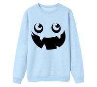 RUMAOZIA Halloween Langarmshirt Herren Pullover mit Lustig Motiv Sweat Regular Fit Baumwolle Pullovers Outdoor Rundhals Sweatshirt Leicht bequeme Sweatshirts Streetwear Weich Langarmshirt, azul claro
