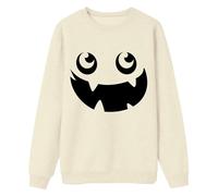RUMAOZIA Halloween Langarmshirt Herren Pullover mit Lustig Motiv Sweat Regular Fit Baumwolle Pullovers Outdoor Rundhals Sweatshirt Leicht bequeme Sweatshirts Streetwear Weich Langarmshirt, beige, L