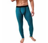 RUMAOZIA - Leggins térmicos con diseño de patchwork para hombre, cómodos, de manga larga, ropa interior térmica, pantalones largos, cálidos, leggings térmicas elásticas para el invierno, verde, XL