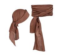 RUMAOZIA Pañuelo para la cabeza pirata para mujer, banda pirata roja y negra, accesorio para disfraz de pirata, accesorios para hombre, bandana, accesorio para hombre, diadema pirata, cinturón de