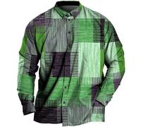 RUMAOZIA Sudadera para hombre verano vintage gofre bloque de color cuello redondo camiseta vintage clásica básica manga corta camiseta con botones casual corte regular T Outdoor deporte camiseta de