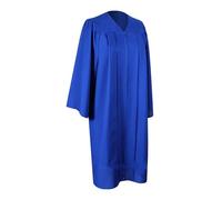 RUMAOZIA Túnica de graduación adecuada para todas las estaciones, cierre en la parte delantera | Hombre/Mujer, Color sólido Unisex microfibra ligera con tapa de graduación y borla Incluidos, X azul