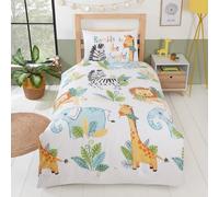 Rumble en La Selva Individual Tapa y Funda de Almohada Nórdicas Niños León Cebra